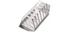 Porte-toast Inox Brossé 6 tranches 20 x 7 cm