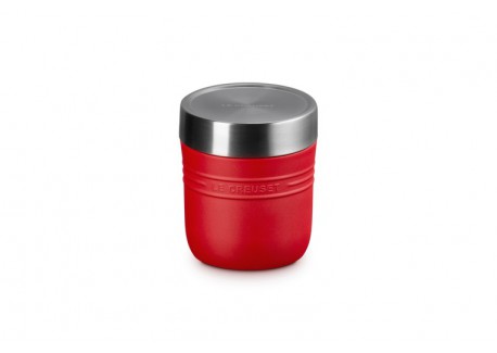 On The Go Lunch Box Isotherme Inox Ronde 500 ml Rouge Cerise