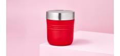 On The Go Lunch Box Isotherme Inox Ronde 500 ml Rouge Cerise