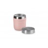 Zie dia On The Go Ronde geïsoleerde RVS lunchbox 500 ml Roze Shell Pink