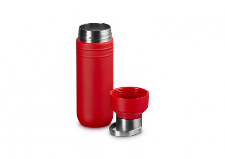 On The Go 500 ml Kersenrode geïsoleerde fles