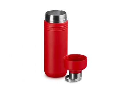 On The Go Gourde Bouteille Isotherme 1 L Rouge Cerise