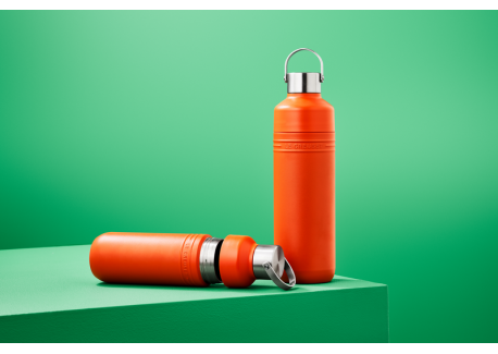 On The Go Gourde Geïsoleerde Fles 1 L Vulkanisch Oranje