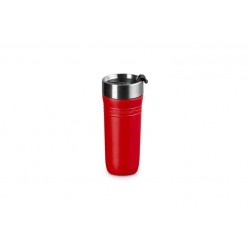 On The Go Travel Mug Isotherme Hermétique à Emporter 350 ml Rouge Ceri