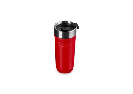 On The Go Travel Mug Isotherme Hermétique à Emporter 350 ml Rouge Ceri