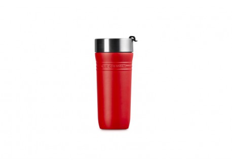 On The Go Travel Mug Isotherme Hermétique à Emporter 350 ml Rouge Ceri