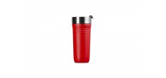 On The Go Travel Mug Isotherme Hermétique à Emporter 350 ml Rouge Ceri