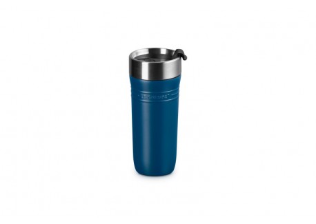 On The Go Travel Geïsoleerde Luchtdichte Afhaalmok 350 ml Blauw Deep T
