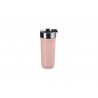 Zie dia On The Go Travel Geïsoleerde Luchtdichte Afhaalmok 350 ml Roze Shell P