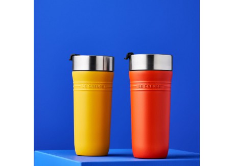 On The Go Travel Geïsoleerde Luchtdichte Afhaalmok 350 ml Vulkanisch o