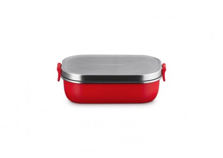 On The Go Lunch Box Inox Rectangulaire 900 ml Rouge Cerise
