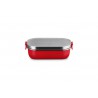 Zie dia On The Go Lunchbox RVS Rechthoekig 900 ml Kersenrood