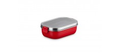 On The Go Lunch Box Inox Rectangulaire 900 ml Rouge Cerise
