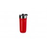 Zie dia On The Go Travel Geïsoleerde Luchtdichte Afhaalmok 350 ml Kersenrood