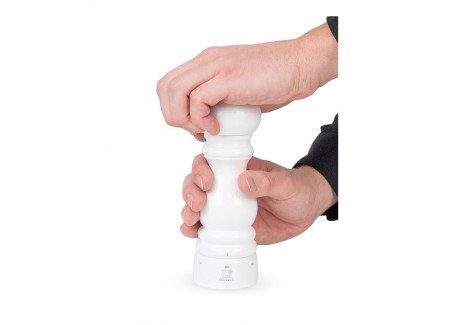 Paris Moulin à Sel 18 cm Laqué Blanc U'Select Zirlion 