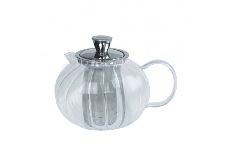 Gyokuro Glazen Theepot met Afschroefbaar Roestvrijstalen Filter 0,8 L