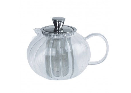 Gyokuro Glazen Theepot met Afschroefbaar Roestvrijstalen Filter 1,2 L