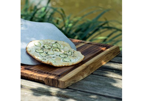 RVS Pizza/Broodschep 31x31 cm