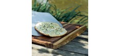 RVS Pizza/Broodschep 31x31 cm
