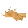 Zie dia Nordic Rechthoekige Eikenhouten Snij- en Serveerplank M 60x17 cm