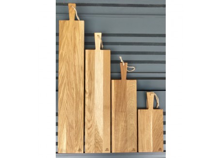 Nordic Rechthoekige Eikenhouten Snij- en Serveerplank M 60x17 cm