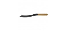 Spatule Cuillère Silicone Noir Manche Bois 30 cm