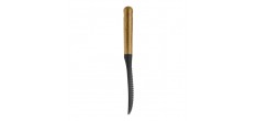 Cuillère à Riz Silicone Noir Manche Bois 22 cm
