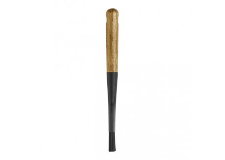 Pinceau à Pâtisserie Silicone Noir Manche Bois 22 cm