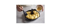 Pinceau à Pâtisserie Silicone Noir Manche Bois 22 cm
