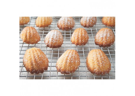 Bakvorm voor 12 Madeleines in Staal met PFAS-vrije Antiaanbaklaag 41,5