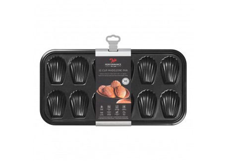 Moule à 12 Madeleines Acier Anti-adhésif sans PFAS 41,5x21,5 cm