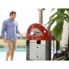 Zie dia Moderno Tafelwagen voor Hout Pizza Oven 2 Pizze