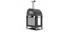 Moderno Table Chariot pour Four à Pizza Bois 2 Pizze