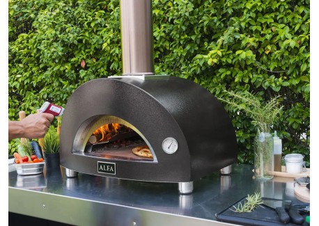 Moderno Hout Pizza Oven 1 Pizza Grijs 60x40 cm