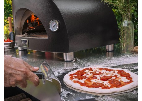 Moderno Hout Pizza Oven 1 Pizza Grijs 60x40 cm