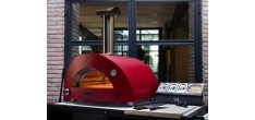 Moderno Hout Pizza Oven 1 Pizza Rood 60x40 cm