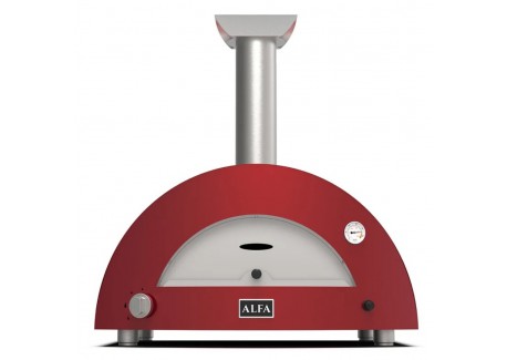 Moderno Four à Pizza Bois 2 Pizze Rouge 70x50 cm