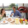 Zie dia Moderno Hout Pizza Oven 2 Pizze Rood 70x50 cm