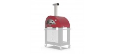 Moderno Hout Pizza Oven 2 Pizze Rood 70x50 cm