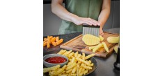 Riffl Coupe Frites / Légumes Lame Ondulée en Inox 9,5 cm