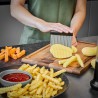 Voir la slide Riffl Coupe Frites / Légumes Lame Ondulée en Inox 9,5 cm