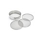 Tamis Farine 4 Mailles Interchangeables en Inox 20 cm