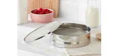 Tamis Farine 4 Mailles Interchangeables en Inox 20 cm