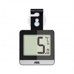 Thermomètre Digital pour Réfrigérateur et Congélateur Noir 9,5 x 6 cm