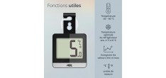 Digitale Koelkast- en Vriezerthermometer Zwart 9,5 x 6 cm
