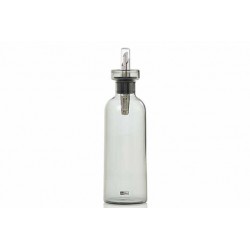 AromaPour Bouteille en Verre Gris Huile ou Vinaigre Bec Verseur Inox 5