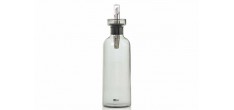 AromaPour Bouteille en Verre Gris Huile ou Vinaigre Bec Verseur Inox 5