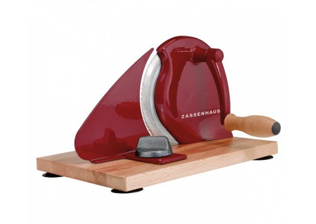 Klassieke handmatige broodsnijmachine rood