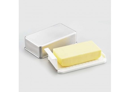 EatoCo Nulu Rechthoekige botervloot van RVS 9x16 cm (250 g Boter)