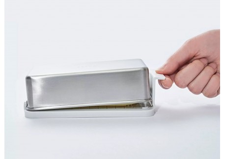 EatoCo Nulu Rechthoekige botervloot van RVS 9x16 cm (250 g Boter)